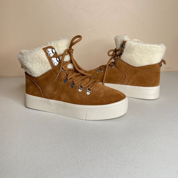 Marc Fisher Darlen Leather Platform Ankle Boots Size 7.5 - Picture 16 of 16